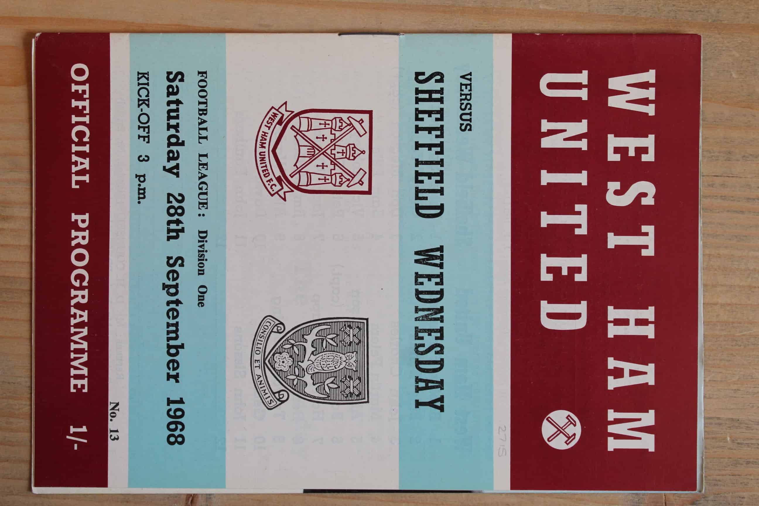 West Ham United FC v Sheffield Wednesday FC 